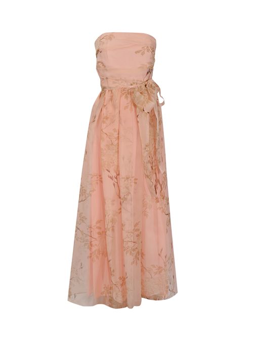 Abito MSEDOMINIO in organza di seta stampata Cipria MAX MARA STUDIO | 2616221124600003